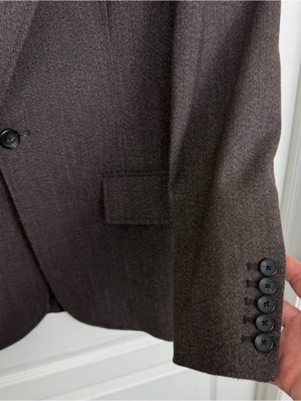 A.L.C Tailored Single Button Blazer Jacket Women's Size 10 Brown - Picture 5 of 9